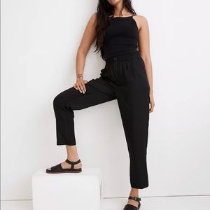 Madewell Women’s NWT Linen-Blend Track Trousers Size XL